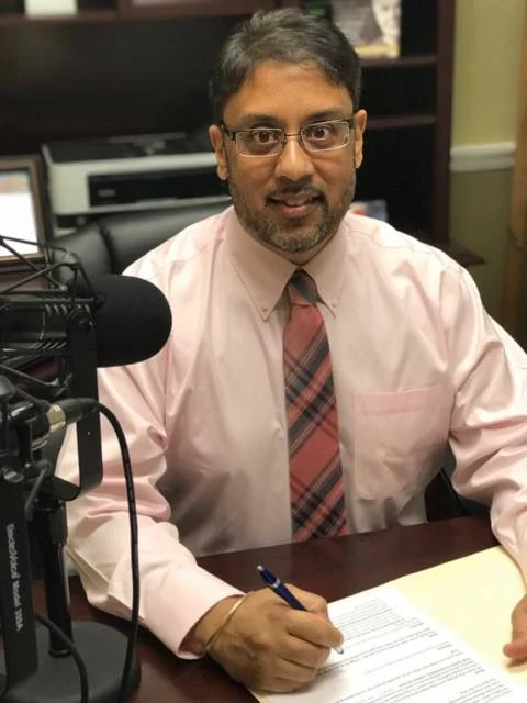 Rick Maraj at his desk